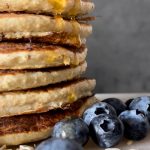 Banana oat pancakes