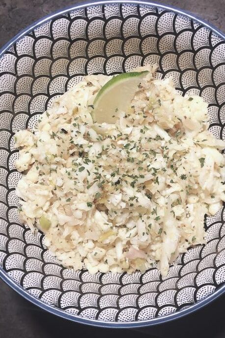 Lime cauliflower rice