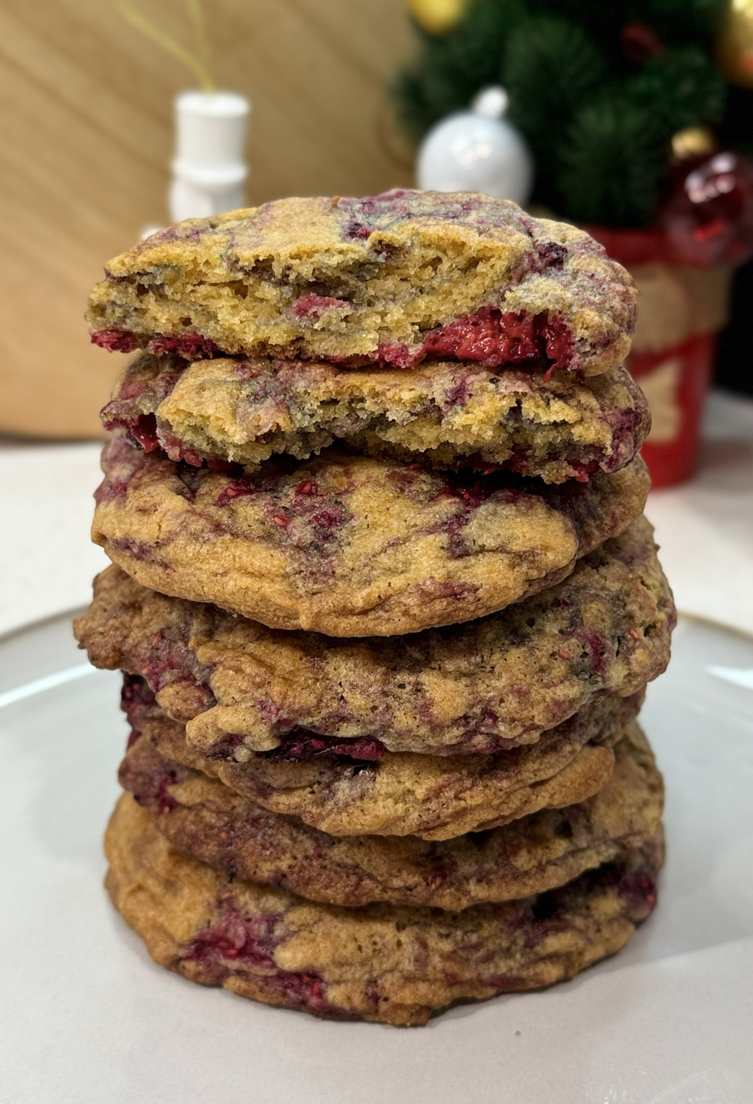 Raspberry Chocolate Cookies